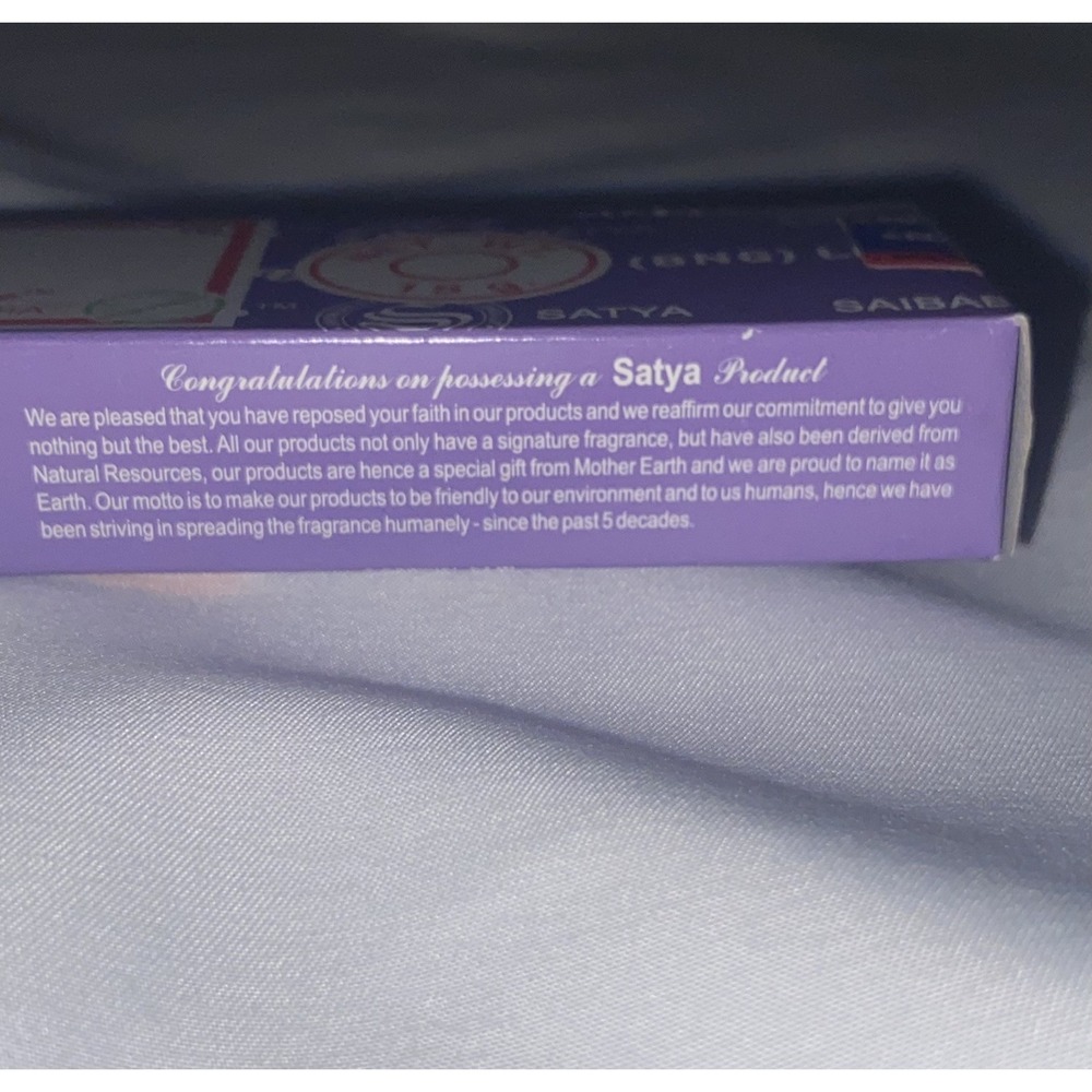 Satya Incense Sticks 15g Lavender New In Box sealed! - Picture 4 of 4